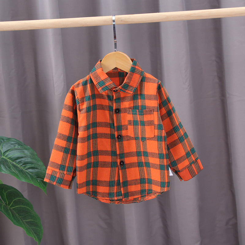 Baby Kid Boys Checked Shirts Wholesale 230228144