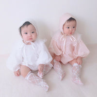 Load image into Gallery viewer, Baby Girls Solid Color Rompers Wholesale 230228145
