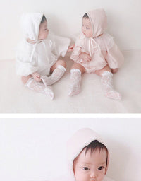 Load image into Gallery viewer, Baby Girls Solid Color Rompers Wholesale 230228145
