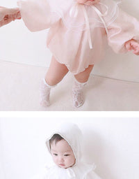Load image into Gallery viewer, Baby Girls Solid Color Rompers Wholesale 230228145
