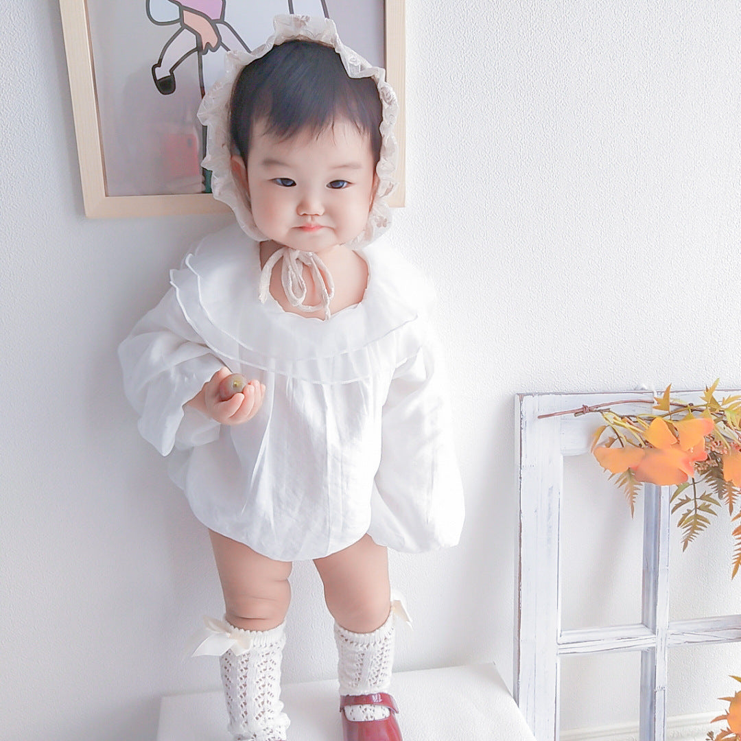 Baby Girls Solid Color Rompers Wholesale 230228145