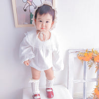 Load image into Gallery viewer, Baby Girls Solid Color Rompers Wholesale 230228145
