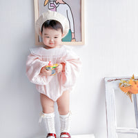 Load image into Gallery viewer, Baby Girls Solid Color Rompers Wholesale 230228145
