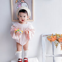 Load image into Gallery viewer, Baby Girls Solid Color Rompers Wholesale 230228145
