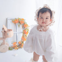 Load image into Gallery viewer, Baby Girls Solid Color Rompers Wholesale 230228145
