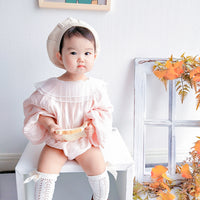 Load image into Gallery viewer, Baby Girls Solid Color Rompers Wholesale 230228145
