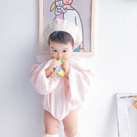 Load image into Gallery viewer, Baby Girls Solid Color Rompers Wholesale 230228145
