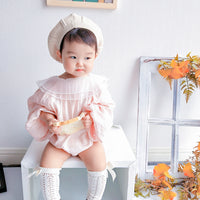 Load image into Gallery viewer, Baby Girls Solid Color Rompers Wholesale 230228145
