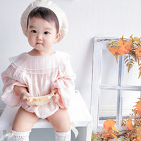 Load image into Gallery viewer, Baby Girls Solid Color Rompers Wholesale 230228145
