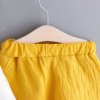 Load image into Gallery viewer, 2 Pieces Set Baby Kid Girls Polka dots Bow Tops And Solid Color Shorts Wholesale 230228182
