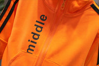 Load image into Gallery viewer, 2 Pieces Set Baby Kid Boys Letters Jackets Outwears And Striped Pants Wholesale 230228188
