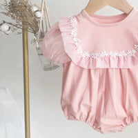 Load image into Gallery viewer, Baby Girls Flower Rompers Wholesale 230228191
