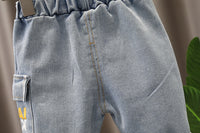 Load image into Gallery viewer, 2 Pieces Set Baby Kid Boys Striped Letters Polo Shirts And Shorts Wholesale 230228198
