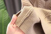 Load image into Gallery viewer, 3 Pieces Set Baby Kid Boys Checked Shirts Crochet Vests Waistcoats And Solid Color Pants Wholesale 230228207
