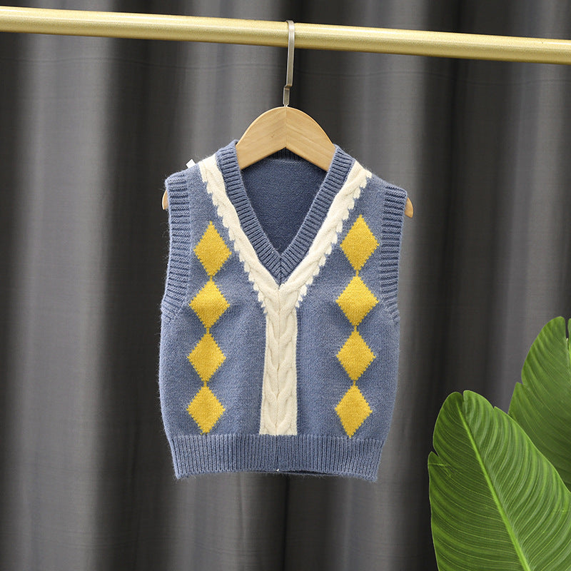 Baby Kid Boys Crochet Vests Waistcoats Wholesale 230228217