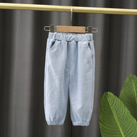 Load image into Gallery viewer, 2 Pieces Set Baby Kid Boys Cartoon Print Tops And Solid Color Pants Wholesale 230228220
