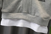 Load image into Gallery viewer, 2 Pieces Set Baby Kid Boys Cartoon Print Tops And Solid Color Pants Wholesale 230228220
