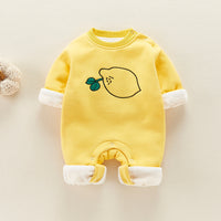 Load image into Gallery viewer, Baby Unisex Fruit Embroidered Jumpsuits Wholesale 230228237
