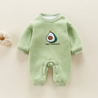 Load image into Gallery viewer, Baby Unisex Fruit Embroidered Jumpsuits Wholesale 230228237
