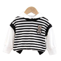 Load image into Gallery viewer, 2 Pieces Set Baby Kid Boys Striped Color-blocking Cartoon Tops And Pants Wholesale 230228246

