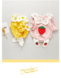 Load image into Gallery viewer, 2 Pieces Set Baby Girls Fruit Polka dots Rompers And Pants Wholesale 230228270
