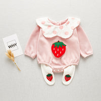 Load image into Gallery viewer, 2 Pieces Set Baby Girls Fruit Polka dots Rompers And Pants Wholesale 230228270
