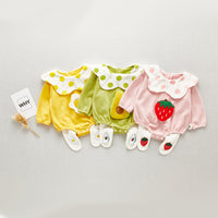 Load image into Gallery viewer, 2 Pieces Set Baby Girls Fruit Polka dots Rompers And Pants Wholesale 230228270
