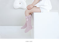 Load image into Gallery viewer, Girls Solid Color Bow Accessories Socks Wholesale 230228300
