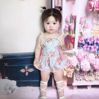 Load image into Gallery viewer, Baby Girls Flower Print Dresses Wholesale 230228311

