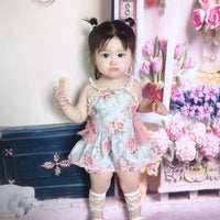 Load image into Gallery viewer, Baby Girls Flower Print Dresses Wholesale 230228311

