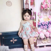 Load image into Gallery viewer, Baby Girls Flower Print Dresses Wholesale 230228311
