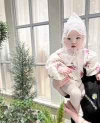 Load image into Gallery viewer, Baby Girls Flower Print Rompers Wholesale 230228316

