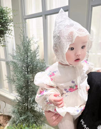 Load image into Gallery viewer, Baby Girls Flower Print Rompers Wholesale 230228316
