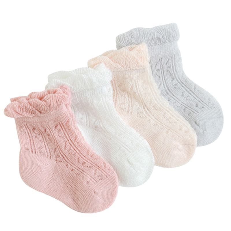Girls Solid Color Embroidered Accessories Socks Wholesale 230228351