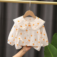 Load image into Gallery viewer, Baby Kid Girls Fruit Checked Print Shirts Wholesale 230228369
