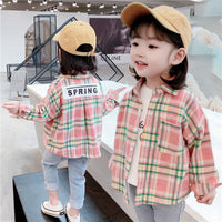 Load image into Gallery viewer, Baby Kid Girls Fruit Checked Print Shirts Wholesale 230228369
