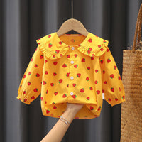 Load image into Gallery viewer, Baby Kid Girls Fruit Checked Print Shirts Wholesale 230228369

