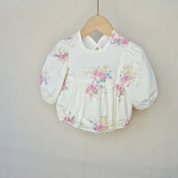 Load image into Gallery viewer, Baby Girls Flower Print Rompers Wholesale 230228382
