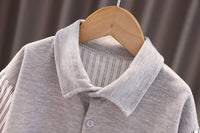 Load image into Gallery viewer, Baby Kid Boys Solid Color Striped Letters Jackets Outwears Wholesale 230228420
