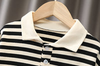 Load image into Gallery viewer, Baby Kid Boys Striped Cartoon Tops Wholesale 230228456
