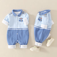 Load image into Gallery viewer, Baby Boys Color-blocking Jumpsuits Wholesale 230228499
