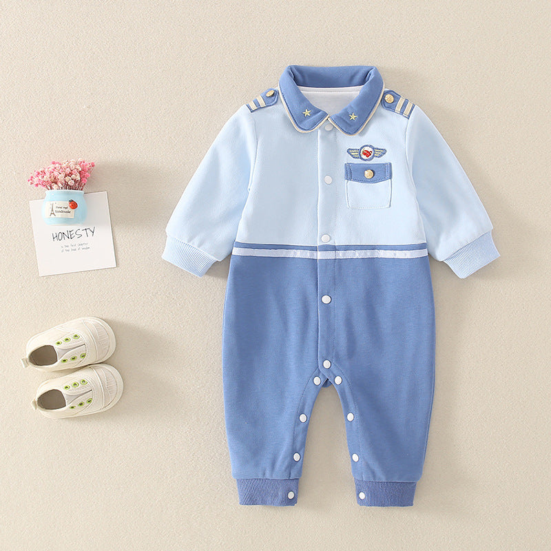 Baby Boys Color-blocking Jumpsuits Wholesale 230228499