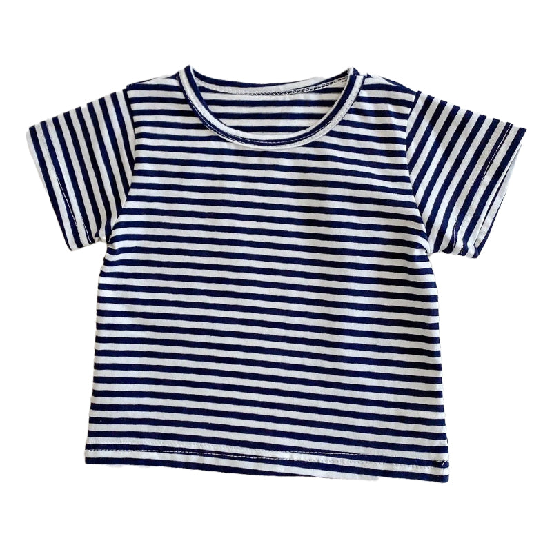 Baby Girls Striped T-Shirts And Ripped Rompers Wholesale 230228517