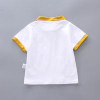 Load image into Gallery viewer, 2 Pieces Set Baby Kid Boys Expression T-Shirts And Striped Shorts Wholesale 23022871
