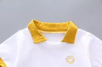 Load image into Gallery viewer, 2 Pieces Set Baby Kid Boys Expression T-Shirts And Striped Shorts Wholesale 23022871
