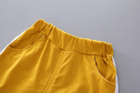 Load image into Gallery viewer, 2 Pieces Set Baby Kid Boys Expression T-Shirts And Striped Shorts Wholesale 23022871
