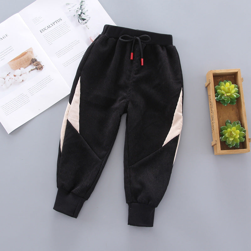 Baby Kid Boys Solid Color Pants Wholesale 23022898