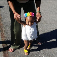 Load image into Gallery viewer, Baby Girls Solid Color Lace Rompers Wholesale 23030202
