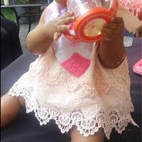 Load image into Gallery viewer, Baby Girls Solid Color Lace Rompers Wholesale 23030202
