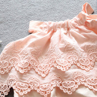 Load image into Gallery viewer, Baby Girls Solid Color Lace Rompers Wholesale 23030202
